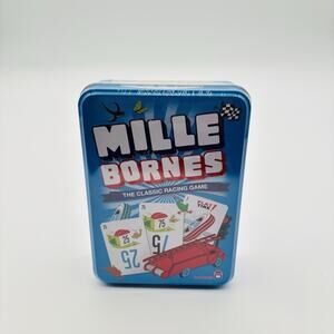 Mille Bornes Classic Racing Card Game Dujardin Cards Metal Tin Sealed. New.